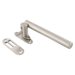 Jedo Round Bar Locking Night Vent Casement Window Fastener - RH - Satin Stainless Steel