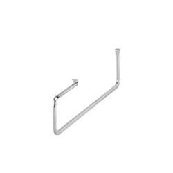 elfa Top Track System - Click In Clothes Valet Rod - 387 x 11 x 88mm - Silver