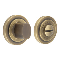 Burlington by Frelan Inner 3 Turn & Release with Stepped Rose - 47mm Diameter - Antique Brass