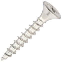 SiDAX Pozi Countersunk Wood Screws - 4.0 x 25mm - A2 Stainless Steel - Pack of 200