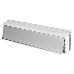 Yale Seal Letter Plate - 304 x 70mm - Door Thickness 20-40mm - Polished Chrome