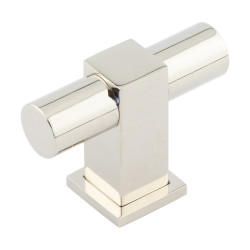 Burlington by Frelan 22.5mm Westminster T-Bar Cabinet Knob - 56 x 41mm - Polished Nickel