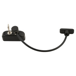Cable Window Restrictor - Black