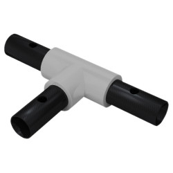 FibreRail Tee Connector - Key Clamp System - 90° - Grey