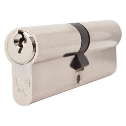 Touchpoint 5 Pin 95mm Euro Double Cylinder - 45 + 50mm - Polished Nickel - Keyed to Differ