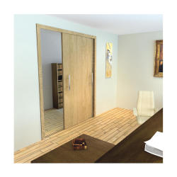 Barrier Loft 2.0 Bi-Passing Sliding Door Track & Channel Kit - 3000mm Track - 100kg Max Door Weight
