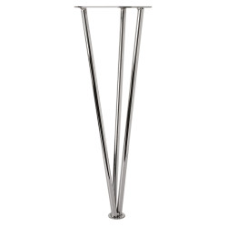 Rothley 3 Bar Table Leg - 154 x 710mm - 100kg Maximum Weight - Polished Chrome