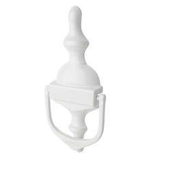 Fab & Fix Victorian Urn Door Knocker - 162 x 76mm - White