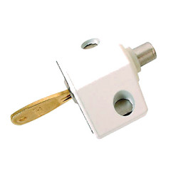 ERA Patio Door Lock - 46 x 27mm - Pack of 1 with 1 Key - White