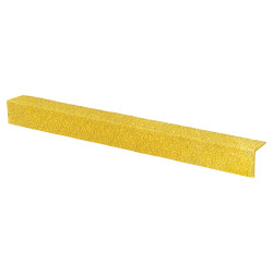 Blue Diamond Heavy Duty Anti Slip Stair Nosing Strip - 1000 x 55 x 55mm - Yellow