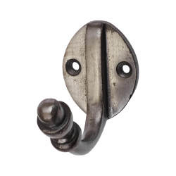 Olde Forge Single Robe Hook - 58 x 38mm - Pewter