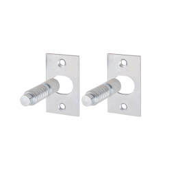 Contract Door Hinge Bolt - Satin Chrome - Pack of 2