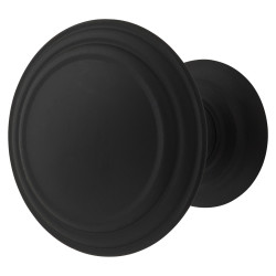 Altro Hythe Round Cabinet Knob - 30mm Diameter - Matt Black