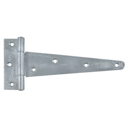 Heavy Duty Gate/Door Tee Hinge - 200 x 28mm - Galvanised - Pair