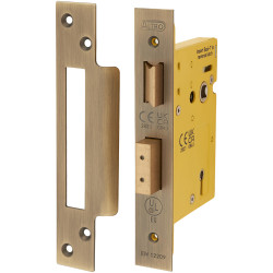 Altro Architectural 3 Lever Sashlock - 78mm Case - 57mm Backset - Square - Antique Brass