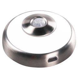 Sensio Magnum 0.5W LED Rechargeable Round Cabinet Downlight - 4000K Natural White - Chrome