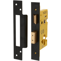 Altro Architectural Euro Profile Sashlock - 65mm Case - 44mm Backset - Square - Matt Black
