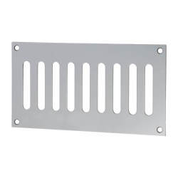 Altro Plain Slotted Vent - 165 x 89mm - 3040mm² Free Air Flow - Polished Stainless Steel