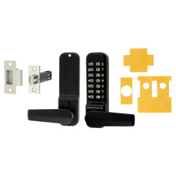 Borg BL4401 Easicode Pro Marine Grade Push Button Code Lock and Latch with Intumescent - Black