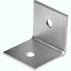 Heavy Duty Bracket - 50 x 50 x 50mm - Bright Zinc Plated - Pack of 10