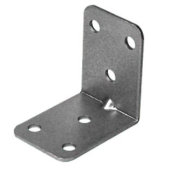 Heavy Duty Bracket - 50 x 50 x 36mm - Bright Zinc Plated - Pack of 10