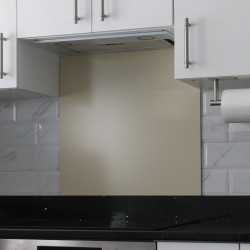 Altro Aluminium Kitchen Splashback - 900 x 750mm - Matt Light Ivory