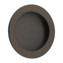 Burlington by Frelan Round Flush Pull Handle - 75mm Diameter - Dark Bronze