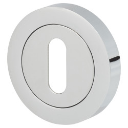 Touchpoint Escutcheon - 48mm Diameter - Keyhole - Polished Chrome