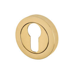 Jedo Escutcheon - 50mm Diameter - Euro - PVD Brass