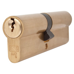 Touchpoint 5 Pin 100mm Euro Double Cylinder - 45 + 55mm - Polished Brass - Keyed to Differ