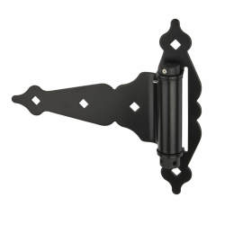 GateMate Heavy Duty Self Closing Gate Hinge - 200 x 200mm - Black - Pair