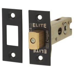 Touchpoint 5mm Tubular Bathroom Deadbolt - 76mm Case - 57mm Backset - Square - Matt Black