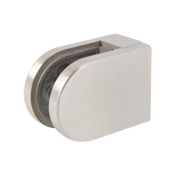 Bohle D Shaped Balustrade Clamp - 63 x 45mm - 316 Grade Brushed Stainless Steel - Pack of 4