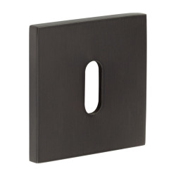 CRES by Frelan Square Escutcheon - 54 x 54mm - Keyhole - Dark Bronze