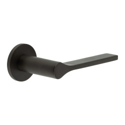CRES by Frelan Dark Bronze Fixed Dead Door Handles on Round Rose - CR-105 Range
