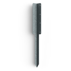 FenceMate Double Sleeper Pin Corner Bracket - 750 x 2mm - Galvanised
