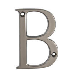 76mm Screw Fix Door Letter - B - Satin Bronze