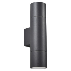 Forum Zink Morro Outdoor Up & Down Wall Light - IP44 - Anthracite