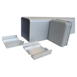 Label Neptis COP1 Central Infill cover for Double Swing Doors - 1m Length