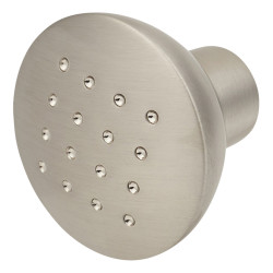 Touchpoint Dimple 3 Round Cabinet Knob - 32mm Diameter - Pearl Nickel