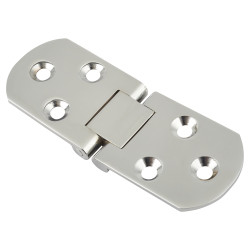 Counter Flap Cabinet Hinge - 80 x 30 x 2.5mm - Polished Chrome - Pair