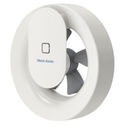 Vent Axia Lo-Carbon Svara 409802 Axial Bathroom Extractor Fan Humidity, Light Sensor & Timer - White