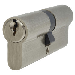 Touchpoint 5 Pin 80mm Euro Double Cylinder - 40 + 40mm - Polished Nickel - Keyed to Differ
