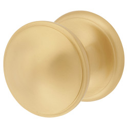 Heritage Brass by M Marcus Round Centre Door Knob - 81mm Rose Diameter - Satin Brass