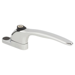 Yale uPVC Inline Espagnolette Locking Multipoint Window Handle - Dual - Polished Chrome