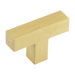Burlington by Frelan 25mm Trafalgar T-Bar Cabinet Knob - 60 x 41mm - Satin Brass