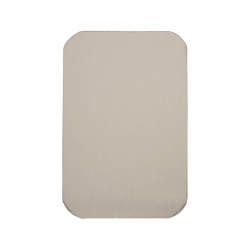 Touchpoint Jumbo Adhesive Fixing Escutcheon - 75 x 50mm - Blank - Satin Stainless Steel