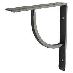 Olde Forge Plain Shelf Bracket - 152 x 152mm - Black