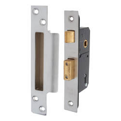Narrow 5512 5 Lever Sashlock - 51mm Case - 35mm Backset - Satin Stainless Steel