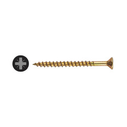 TIMCO Velocity Pozi Countersunk Wood Screws - 6.0 x 40mm - Yellow Zinc - Pack of 200